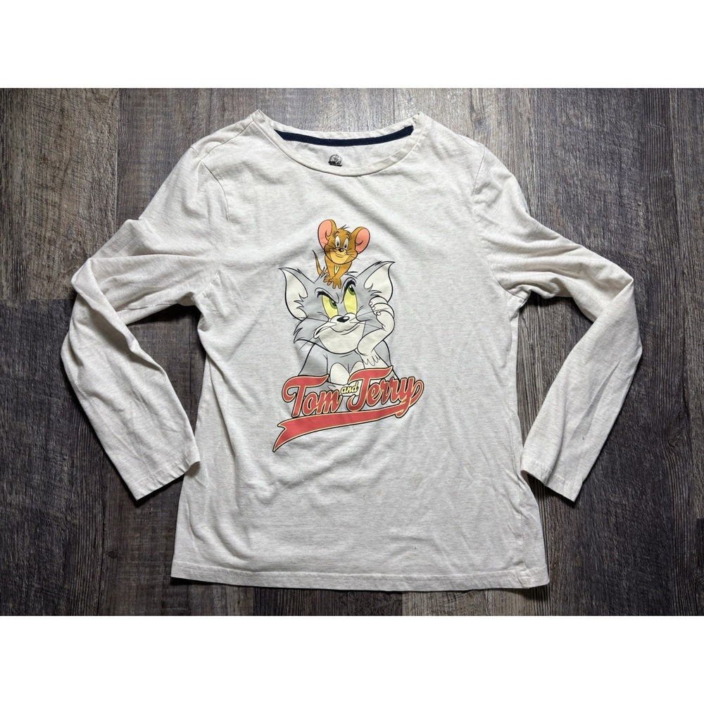 Tom and Jerry Vintage XS Gray T Shirt Size Women's XS - Picture 1 of 6
